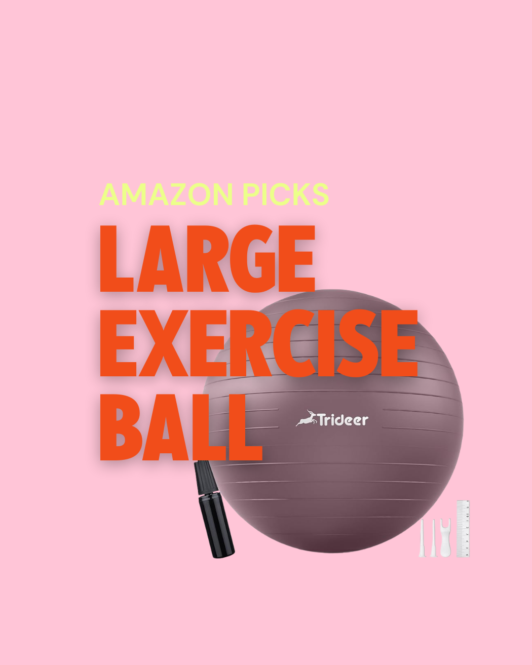 Large Exercise Ball from Amazon - Pilates Body by Raven